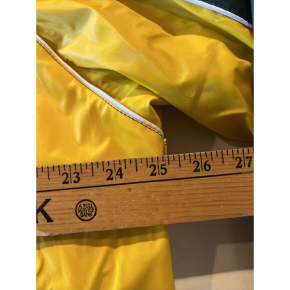 NFL Green Bay Packers Men’s Large Fit Waterproof Jacket Polyvinyl Coat Parka VTG - Picture 8 of 12